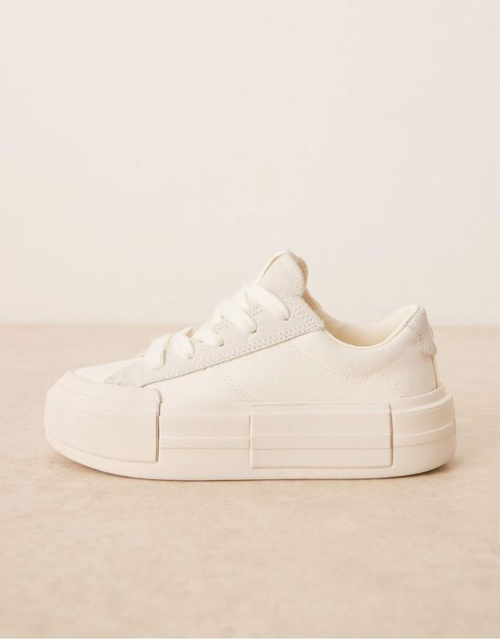Converse plato trampki na grubej podeszwie platformie skora