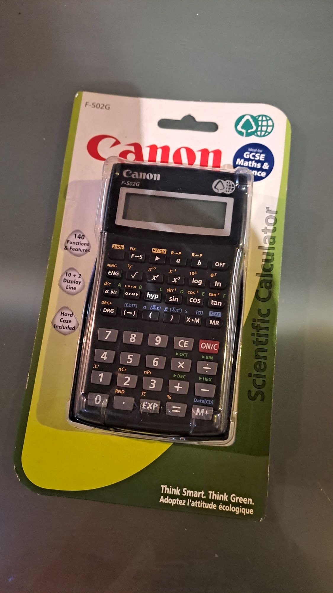 Calculadora cientifica cannon F-502G nova