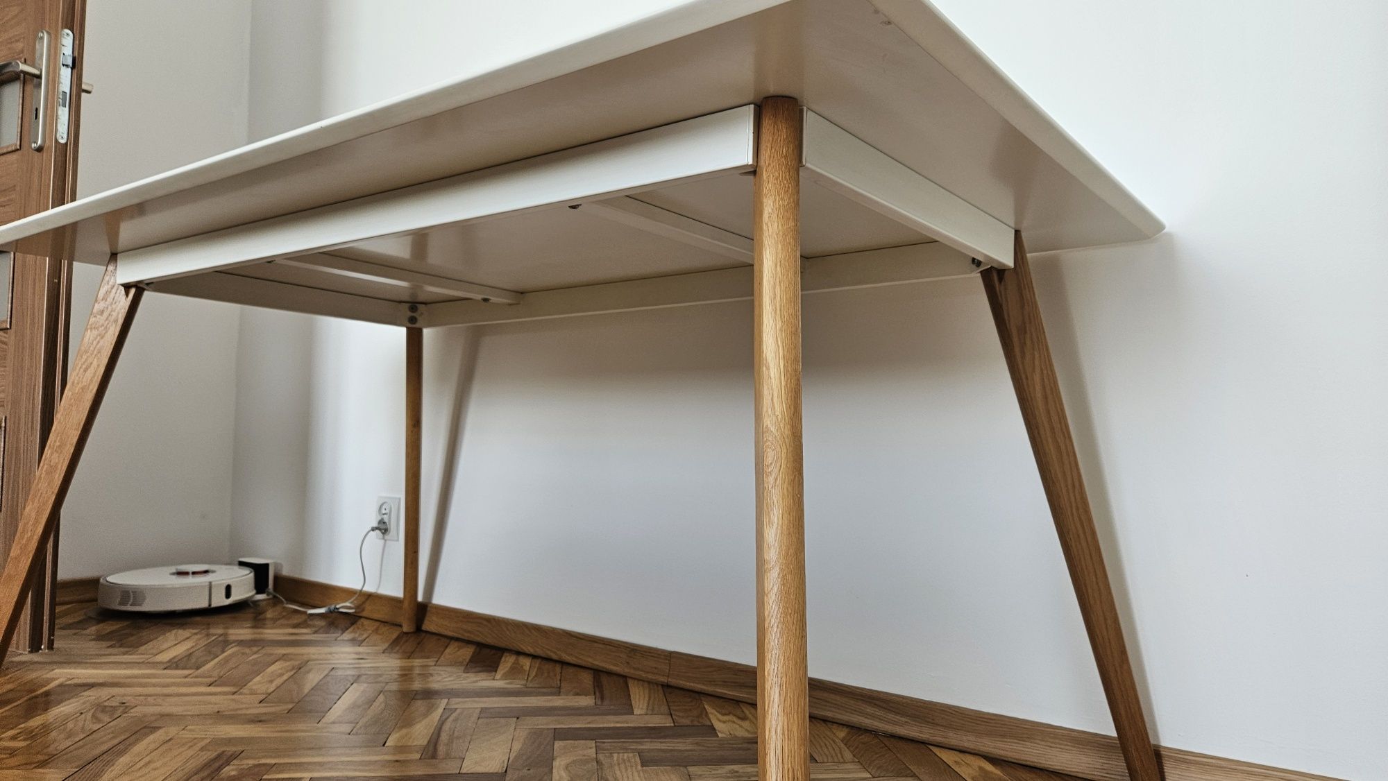 Stół skandynawski 160x90 biały OKAZJA