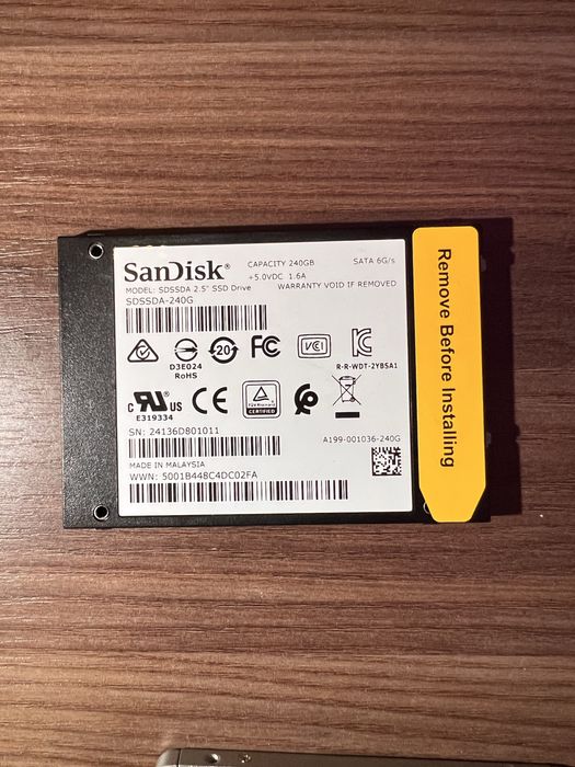 Лот: 4× SSD 2.5” SATA (нові, без заводської упаковки, перевірені)