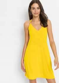 B.P.C sukienka na ramiączka żółta 44/46.