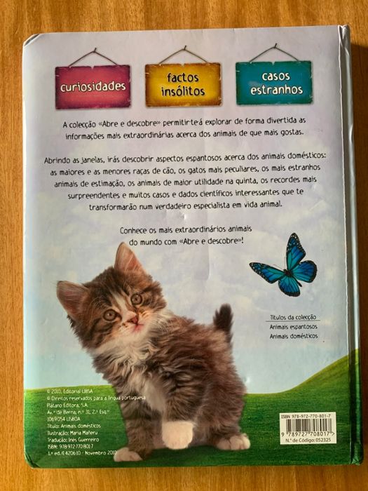 Livro "Animais domésticos"