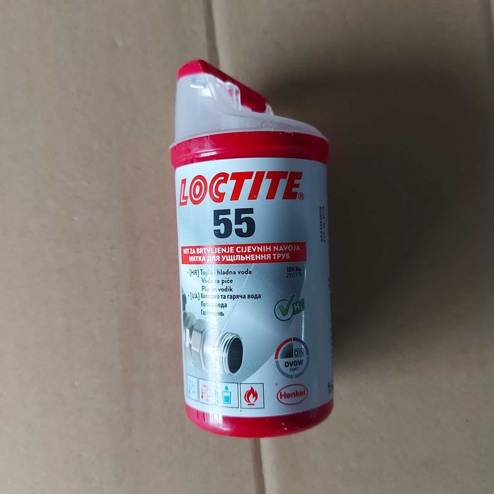 Loctite 55 (Локтайт 55) - герметик нитка для трубної різьби до 3"