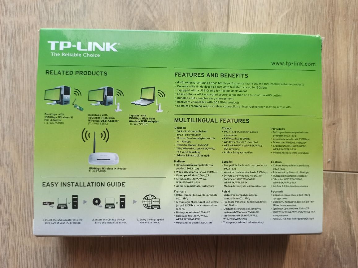 Karta sieciowa USB TP-LINK TL-WN722NC