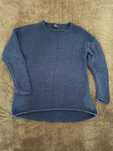 Sweter granatowy siateczkowy mesh