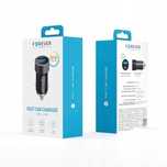 Forever ładowarka samochodowa PD QC CC-06 1x USB-C 1x USB 20W czarna