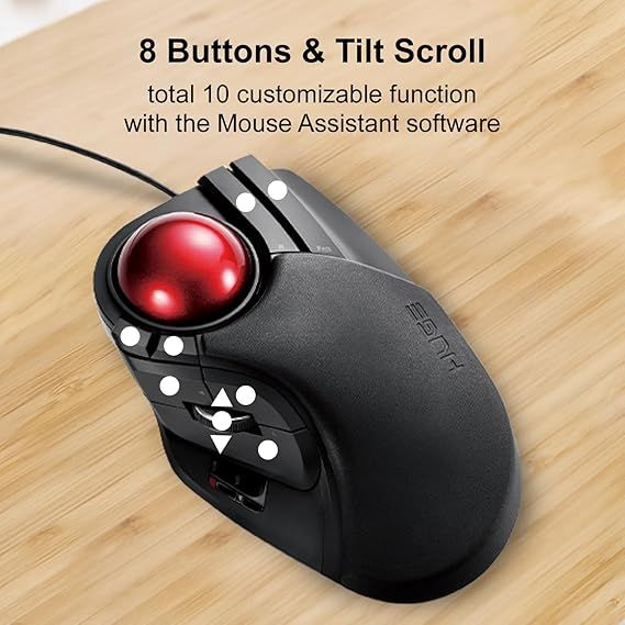 Elecom M-HT1URBK – precyzyjna mysz Trackball do gier i biura!