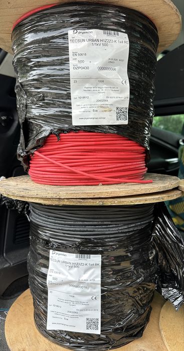 Kabel / przewód solarny 4mm H1Z2Z2-K