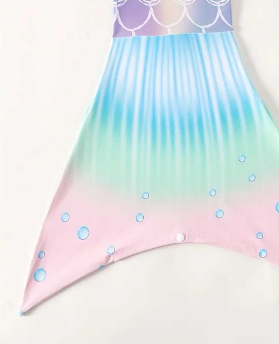 Nowy kostium strój kąpielowy Syrenka, r. 140 kąpielówki łuski