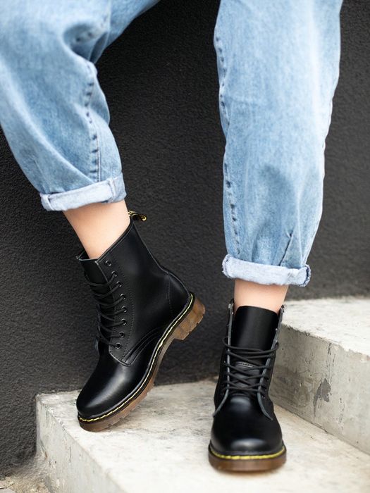 Женские Кожаные Ботинки Dr.Martens Доктор Мартинс