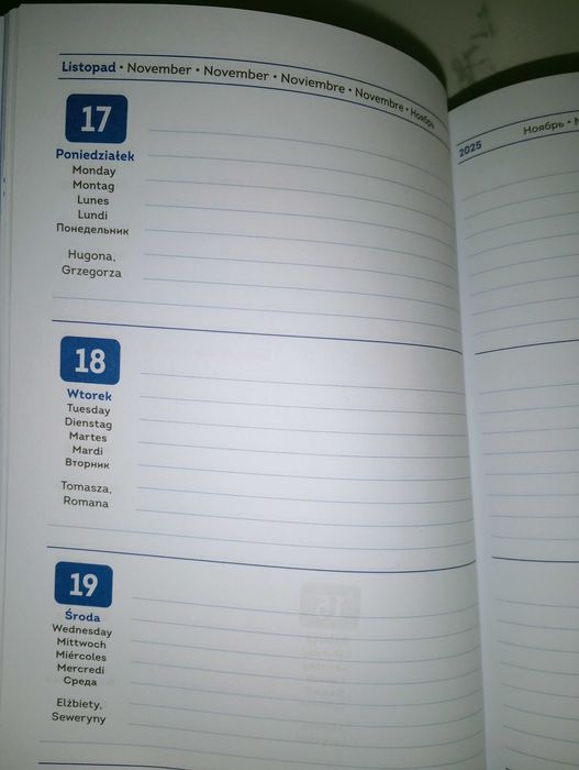 Nowy terminarz kalendarz nauczyciela pedagoga 2025 26