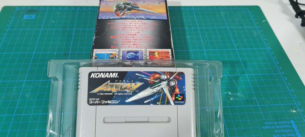 axelay para nintendo super famicom japones