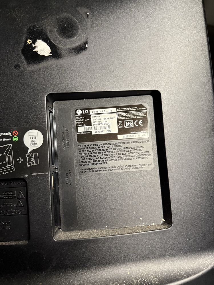 TV - LG - 28 Polegadas
