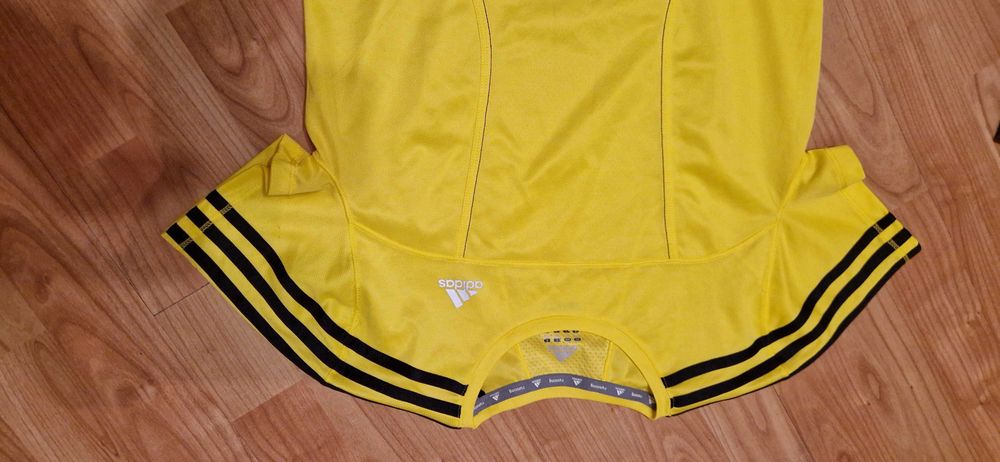 Żółta koszulka trekkingowa M Adidas Running Clima Lite