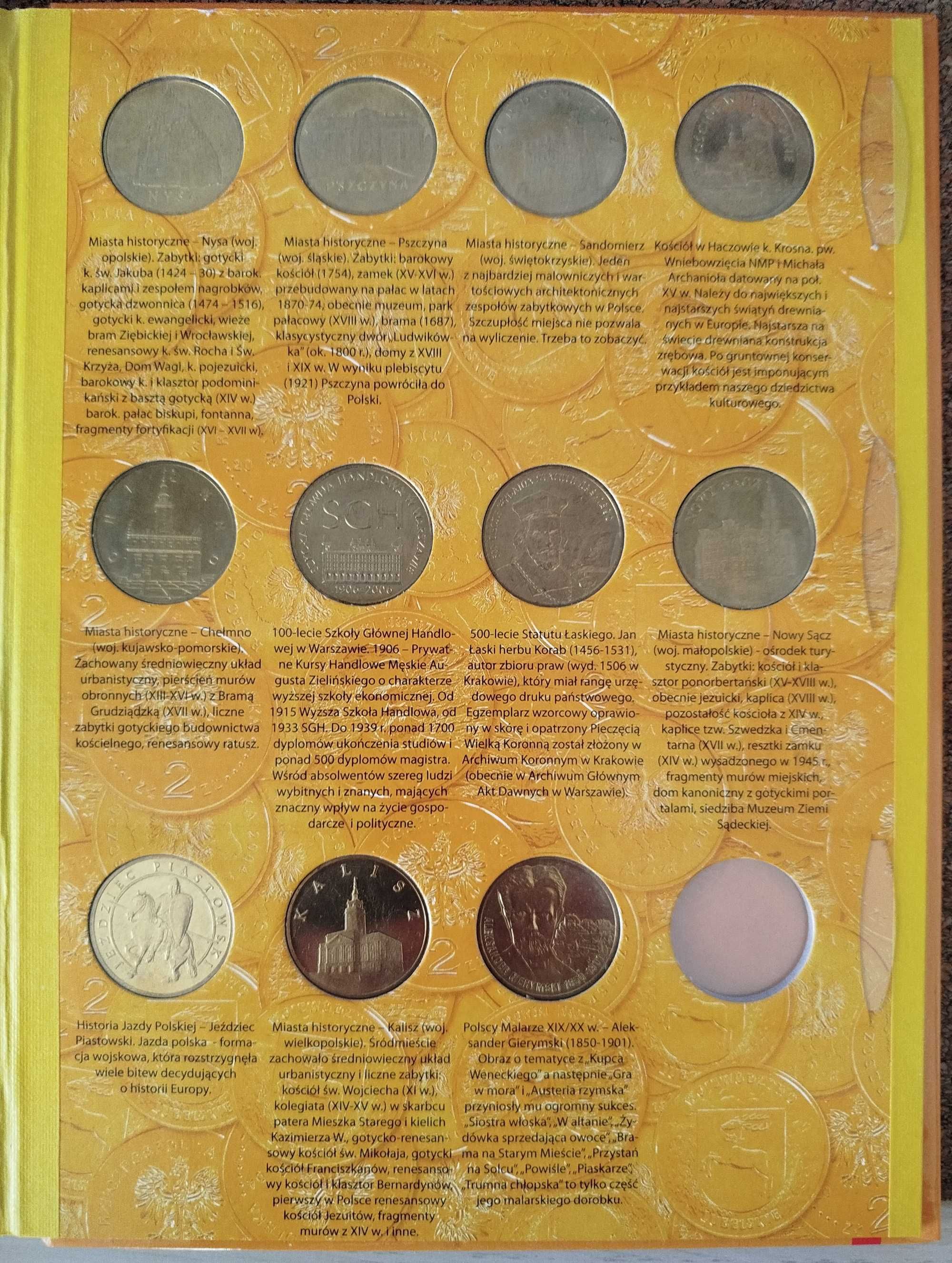 Monety 2 zł NBP nordic gold - cały rocznik 2006 w albumie Fischer