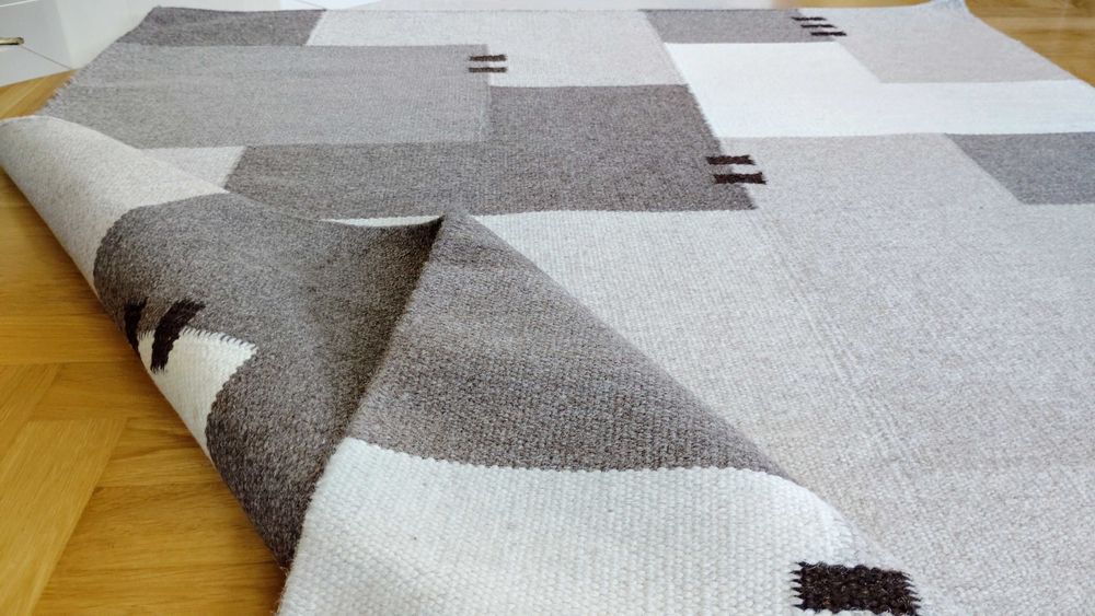 Skandynawski dywan,kilim wełniany 200/140