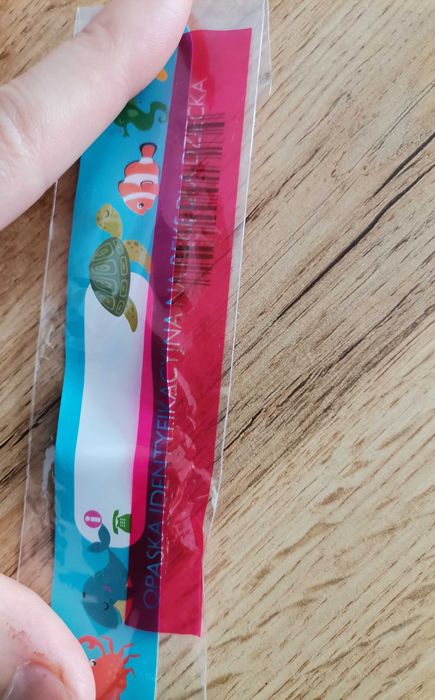 Opaska identyfikacyjny na rękę dla dzieci