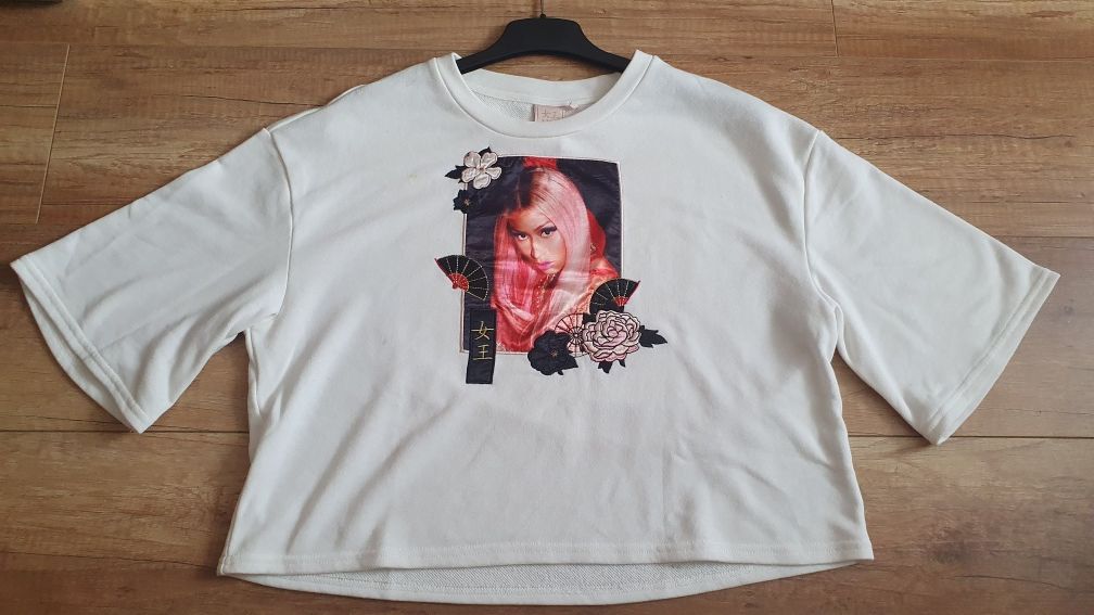Bluzka Nicki Minaj H&M M krótki rękaw