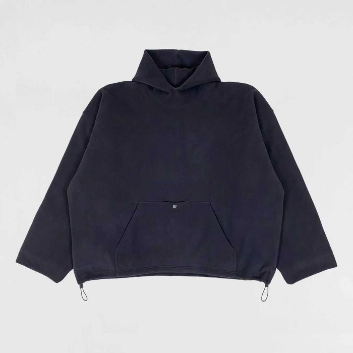 Худи yzy x gap (yeezy balenciaga polar fleece hoodie blk) с америки l
