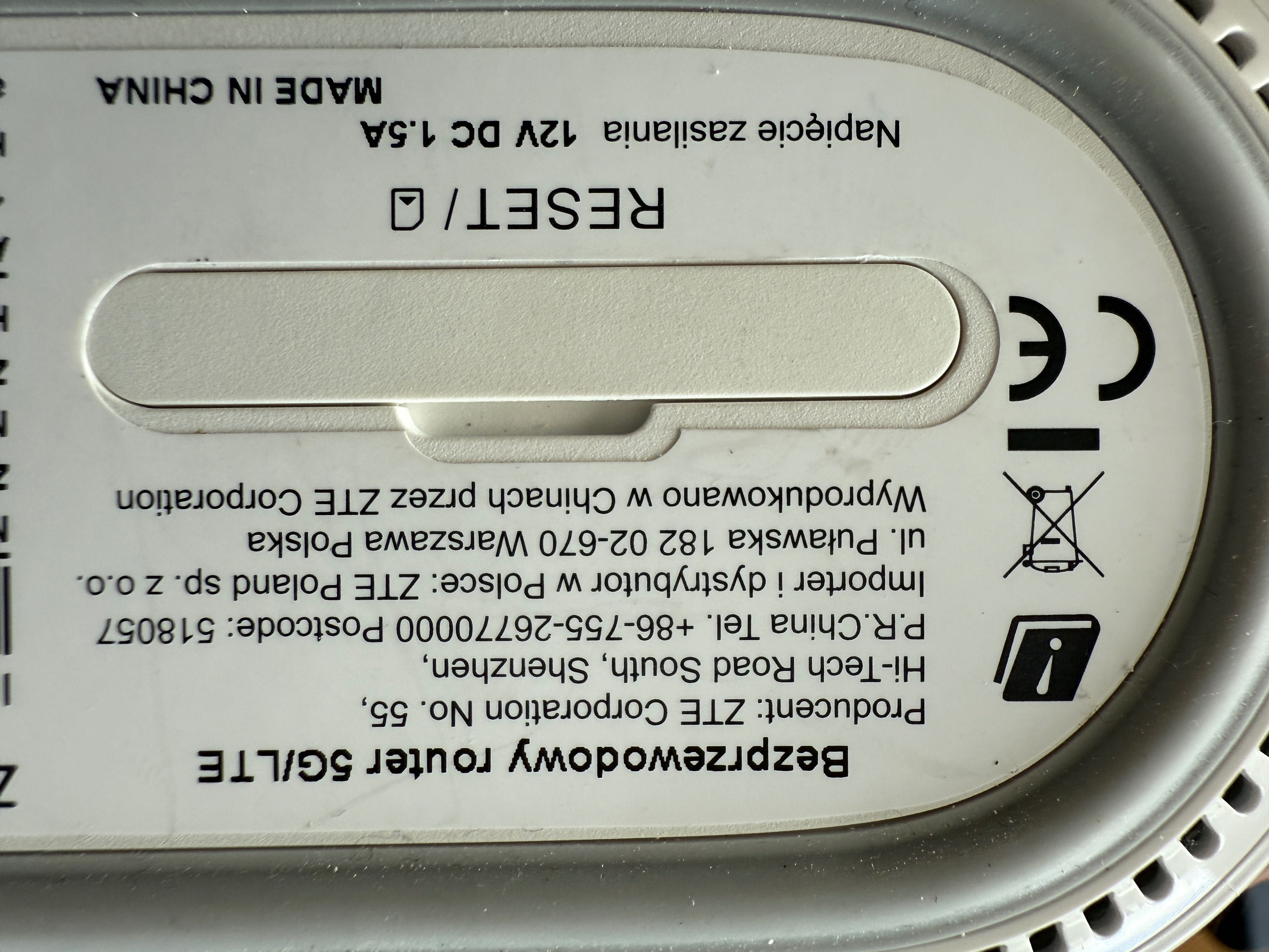 Router 5G LTE ZTE MC801A jak nowy