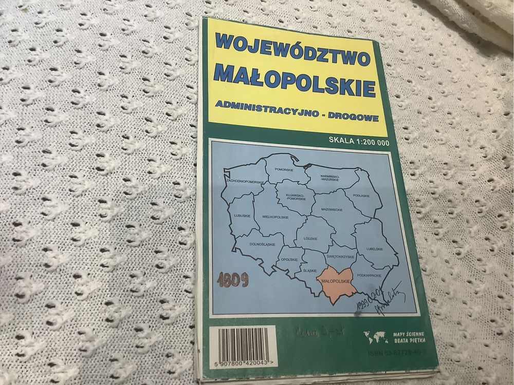 Mapa wojewodztwo malopolskie skala 1:200 00