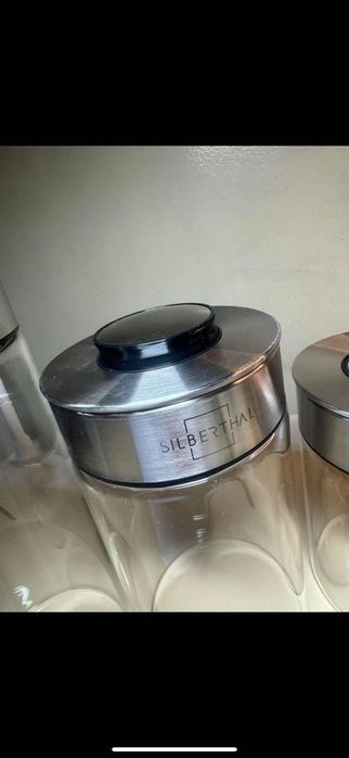 Zestaw pojemników kuchennych szklanych SILBERTHAL