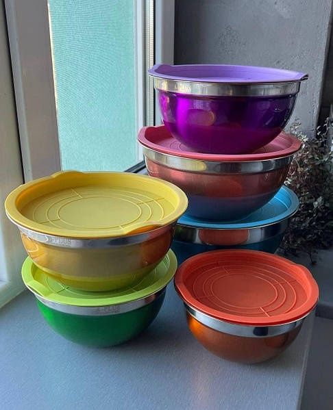 Набір салатниць Salad Bowl 6 шт. із кришками