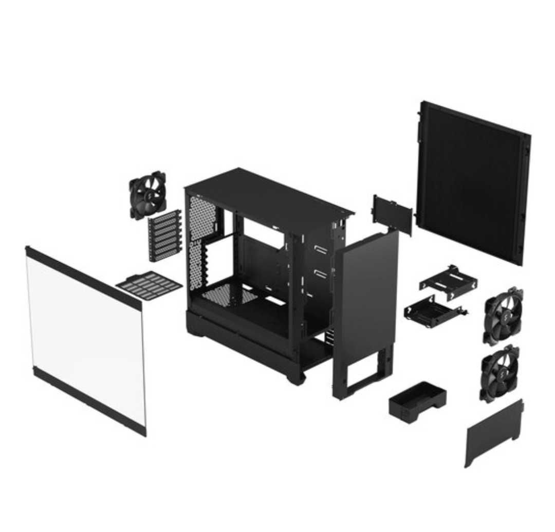 NOWA,NIEUŻYWANA Obudowa FRACTAL DESIGN Pop Silent TG Clear Tint Czarny