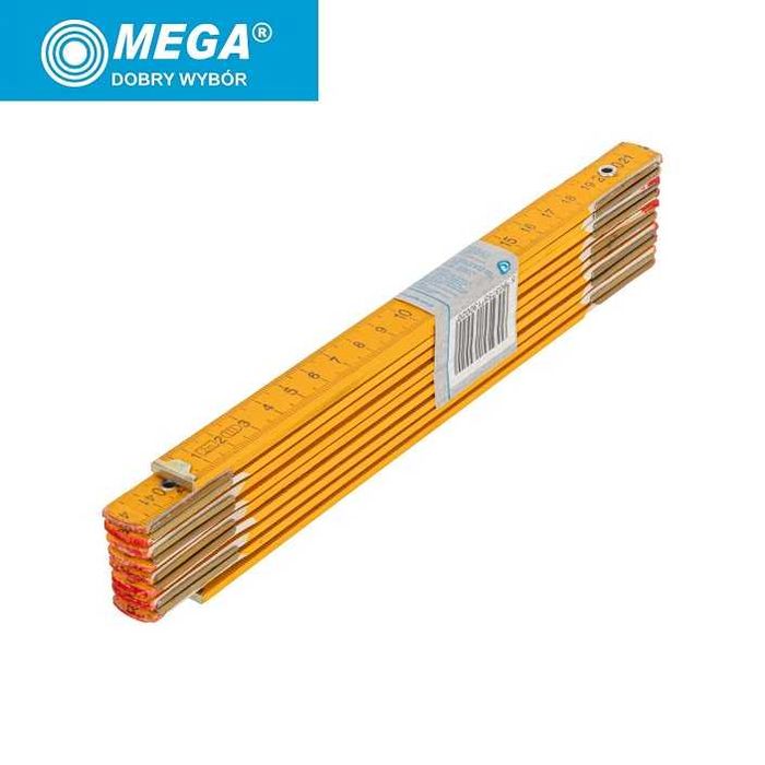 Miara Miarka Metrówka Drewniana Składana 2m, Stolarska PROLINE / MEGA