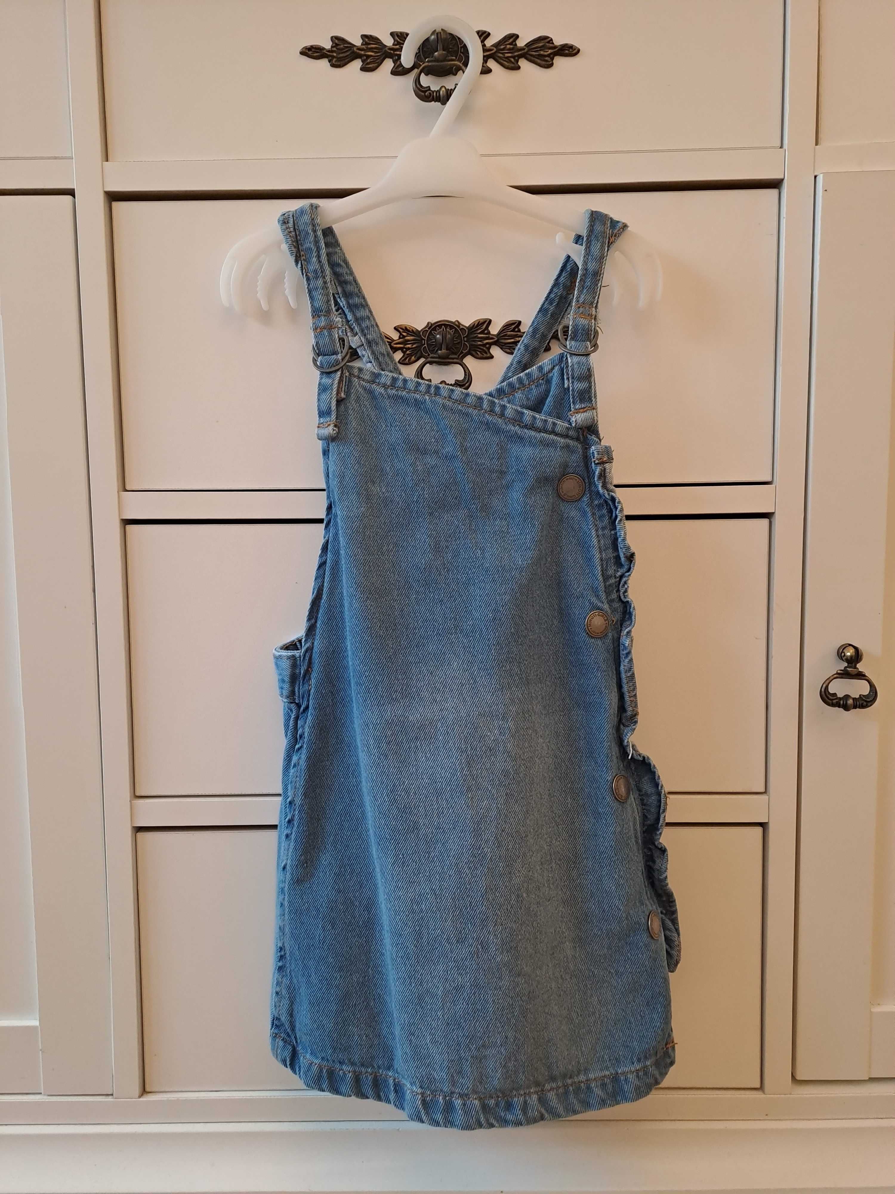 Sukienki jeansowe x2 H&M, 5-10-15, r. 104