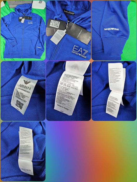 Bluza rozpinana męska z kapturem hugo boss armani bluzy