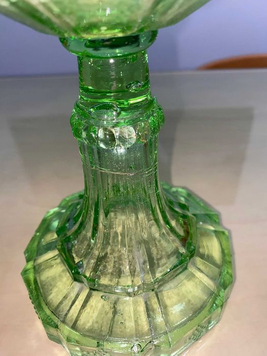 Lâmpada de querosene verde vintage