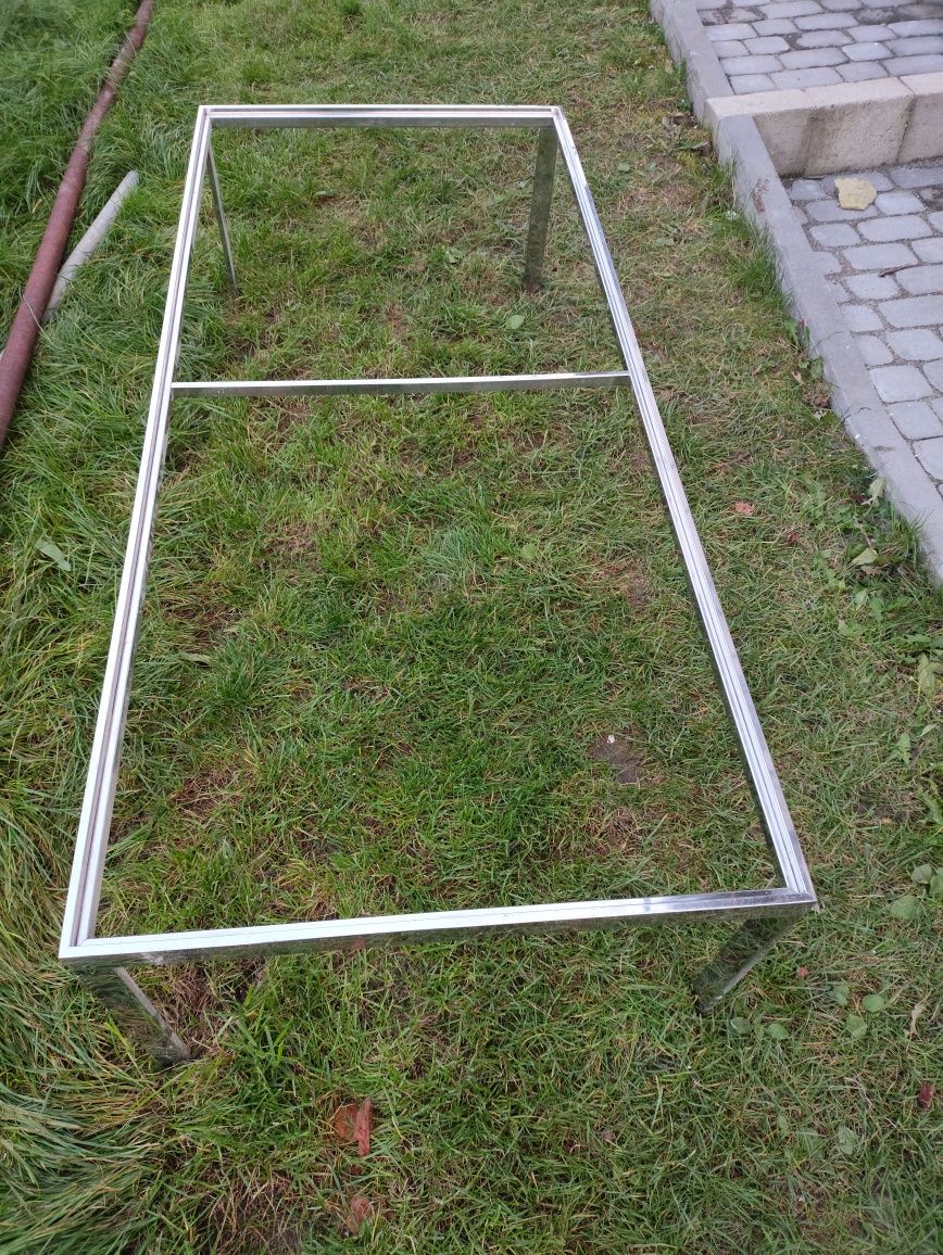 Stelaż nierdzewna pod ławę, stolik