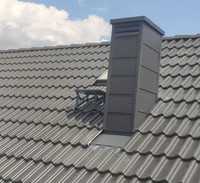 Ława kominiarska / stopień dachowy antracyt 0,40 m + komplet mocowania