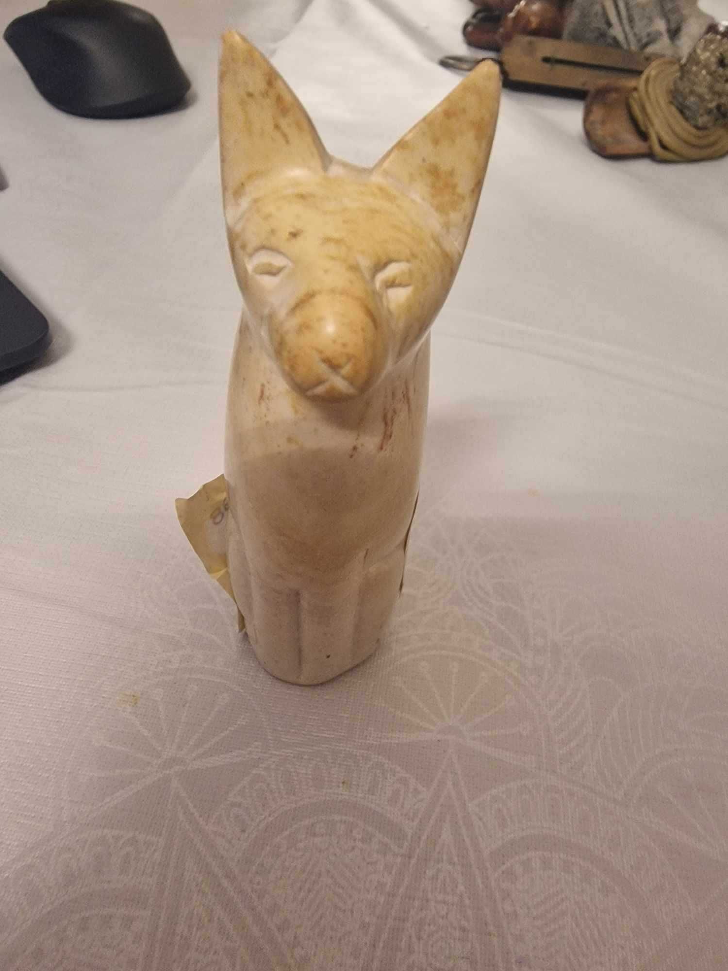 Escultura Gato em Pedra Esteatite - Quénia