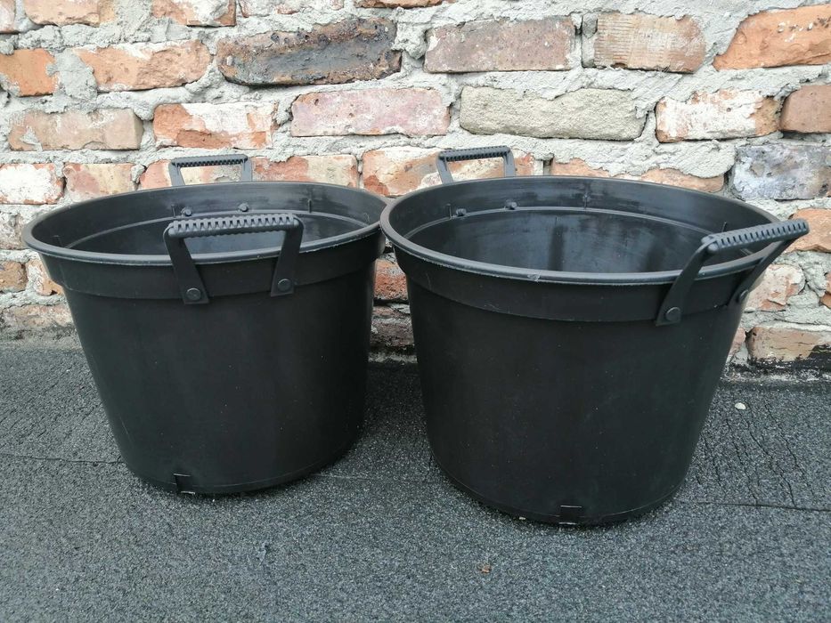 Doniczki 27 L litrów uchwyty zanitowane Zagnańsk 40cm 27L