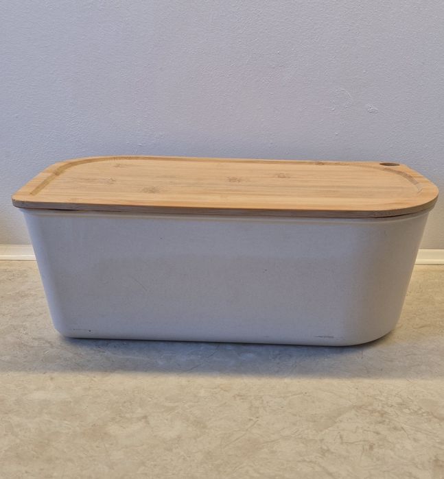 DUKA Chlebak z bambusową deską do krojenia, pojemnik na chleb
