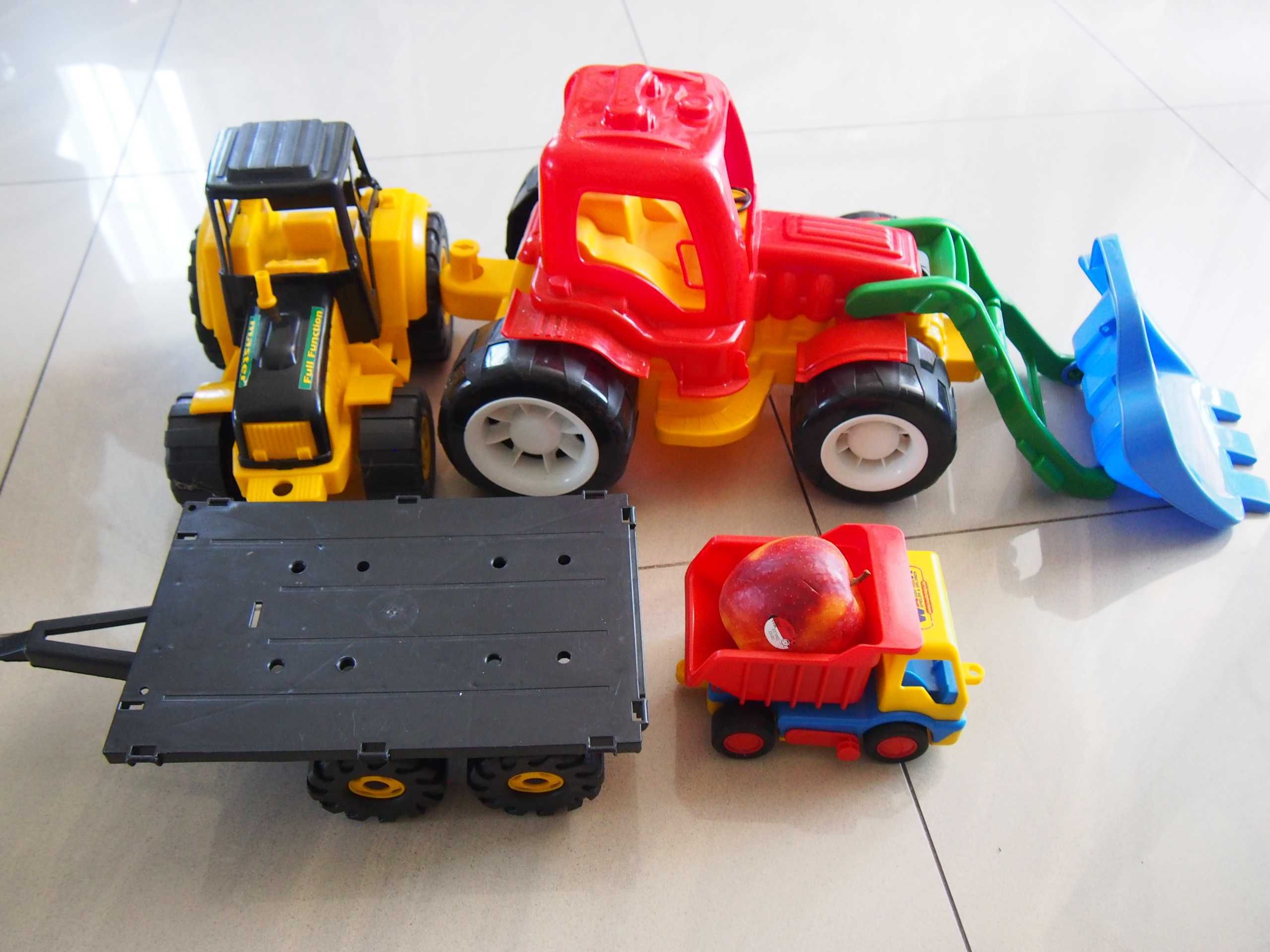 Traktor spychacz zabawka do piaskownicy 3 szt