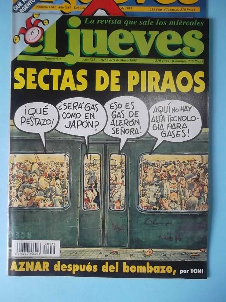 EL JUEVES , o melhor da BD humorística espanhola , 5 exemplares
