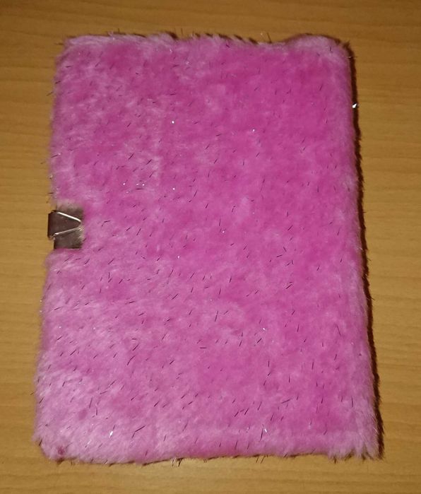 Caderno de pelúcia unicórnio NOVO