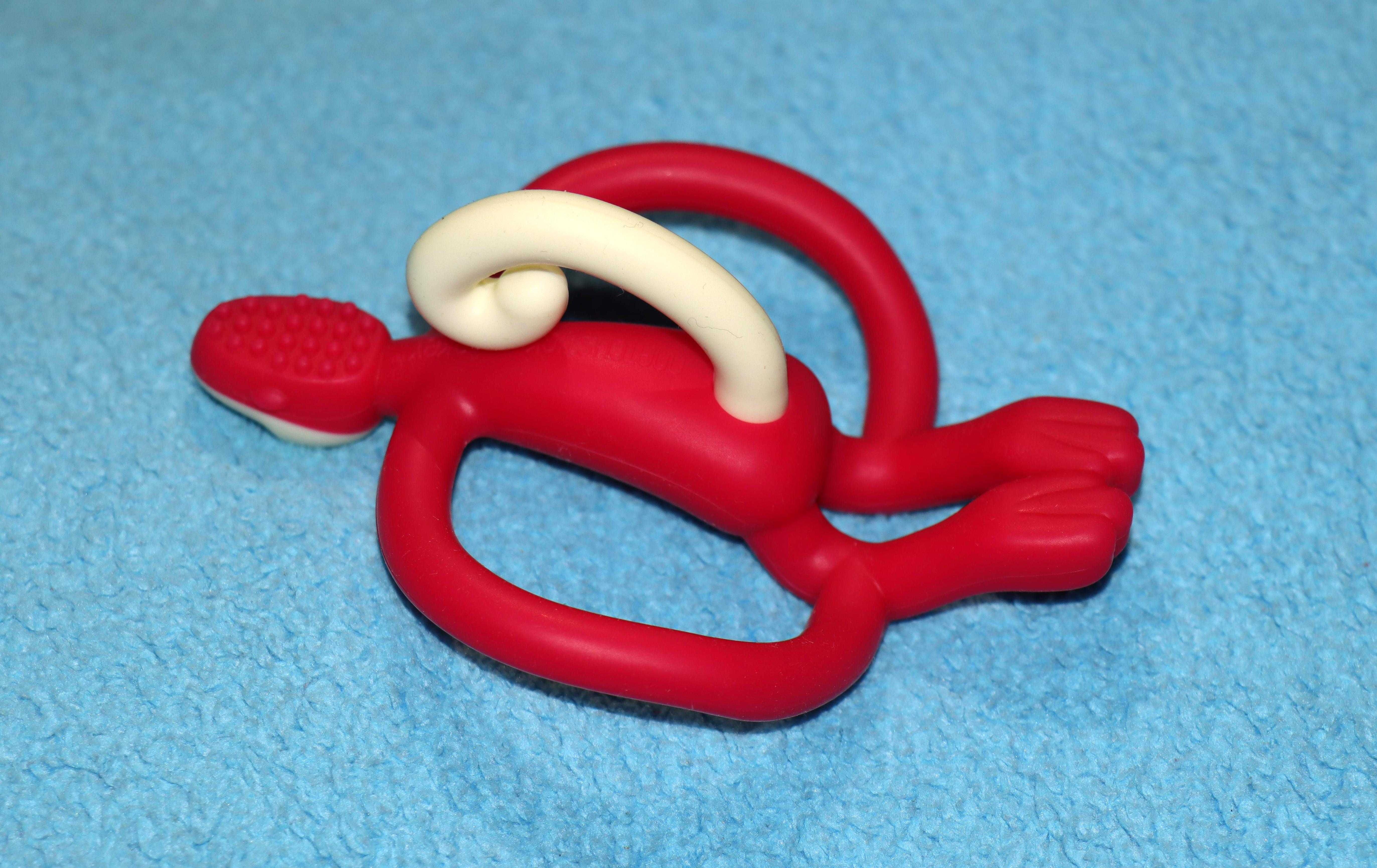 Gryzak masujący ze szczoteczką Matchstick Monkey gryzak dla niemowląt