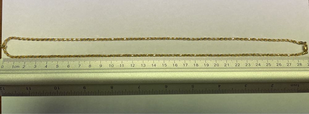 Naszyjnik, łańcuszek, zawieszka ZŁOTO pr.750