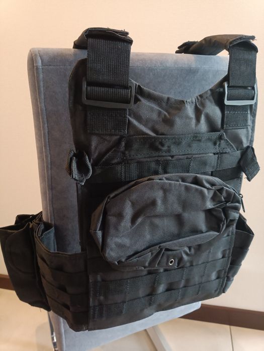 Kamizelka taktyczna czarna policja ochrona