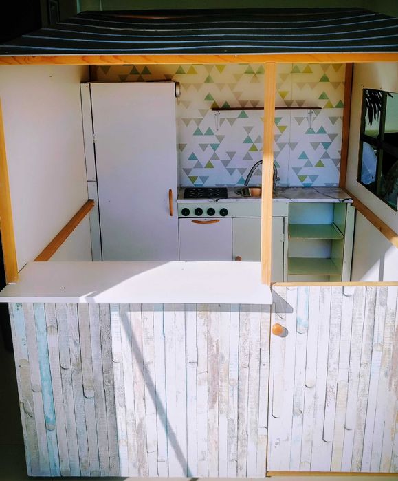 Casa de madeira com cozinha - brincar 1.20m*1.20m
