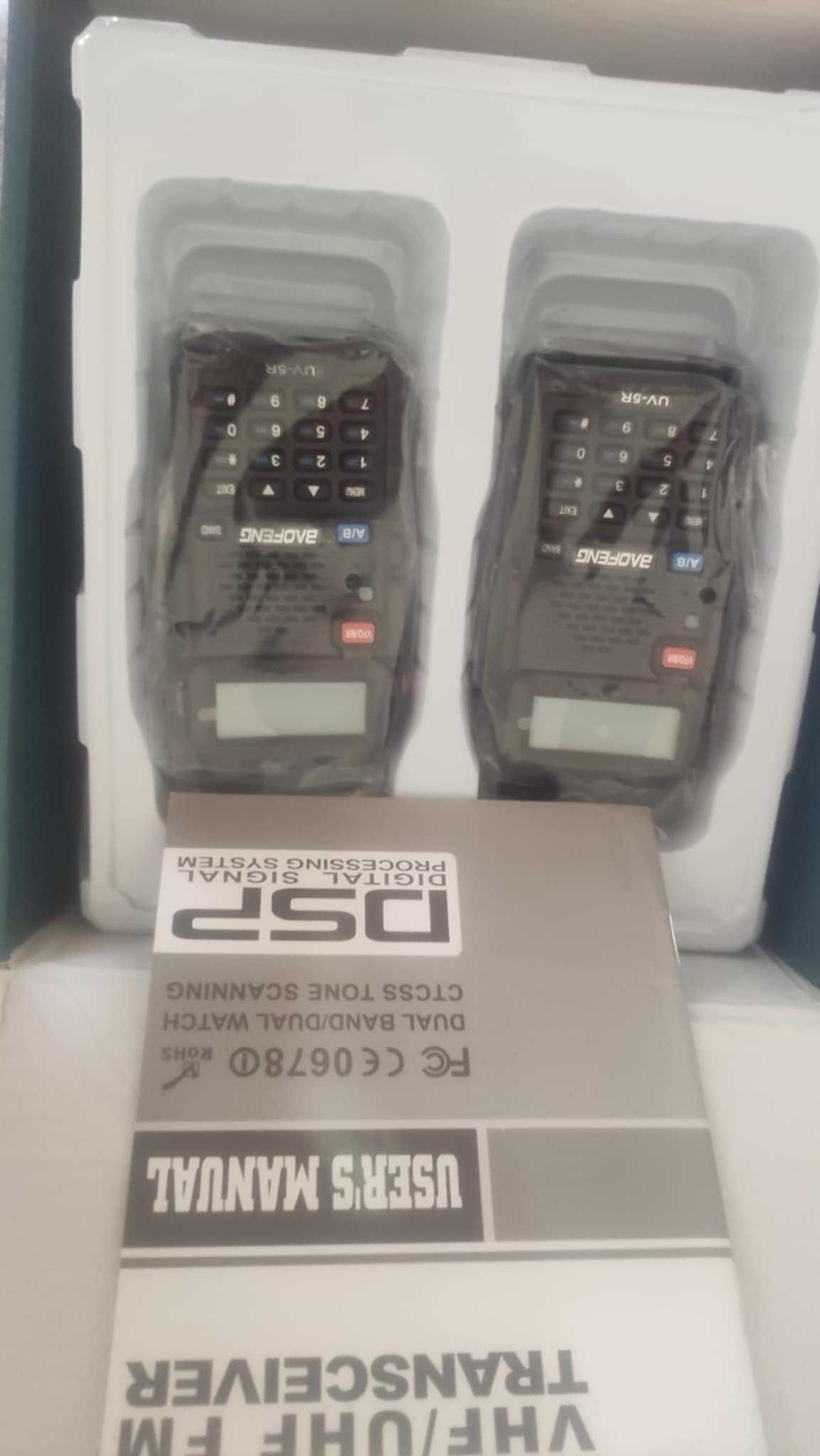 Baofeng UV-5R (2 sztuki) - Ładowanie USB-C! Idealne na wyprawy!