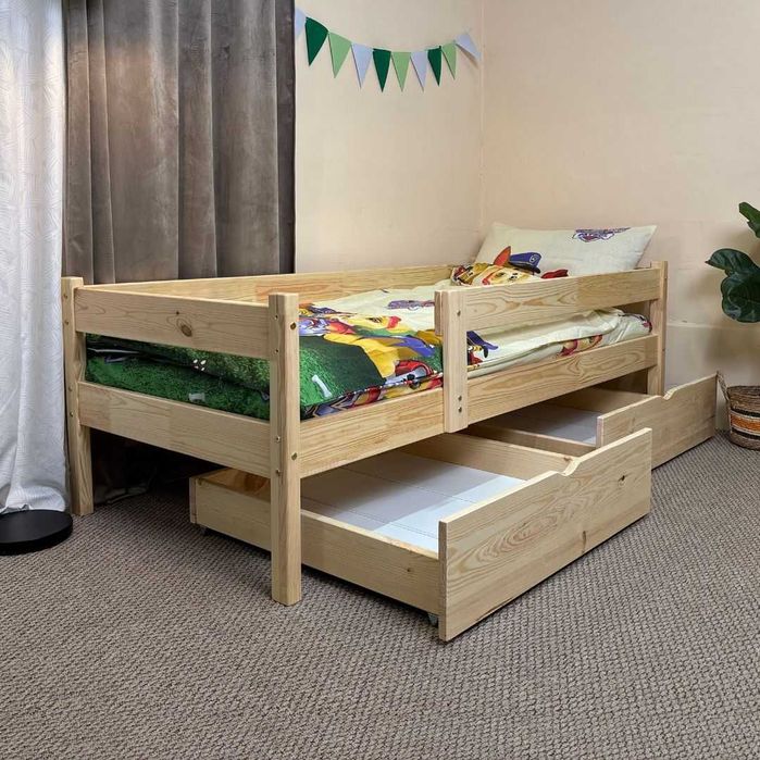 Ціна за Комплект | Підліткве ліжко з матрацом |Швидка доставка