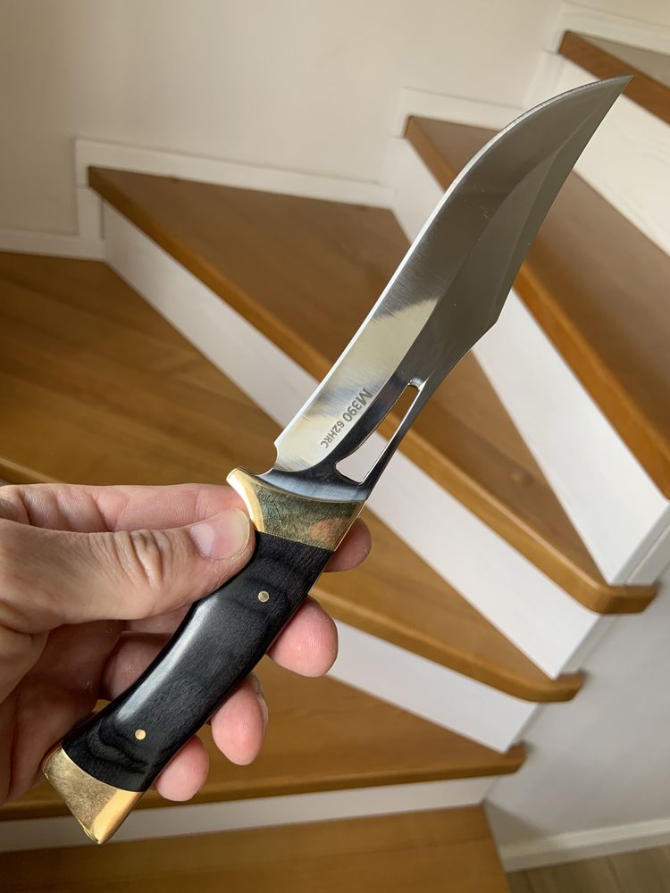 Нож охотничий ніж мисливський нож ручной работы сталь М390 фултанг нож