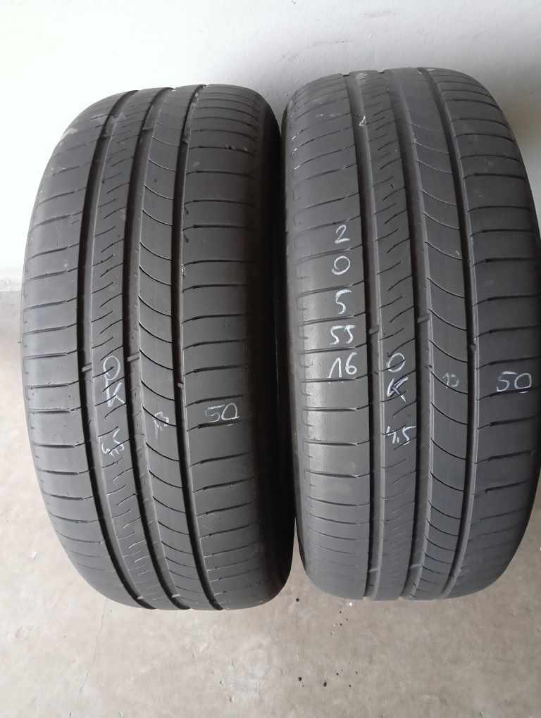 Sprzedam opony letnie używane 205/55/16 Michelin