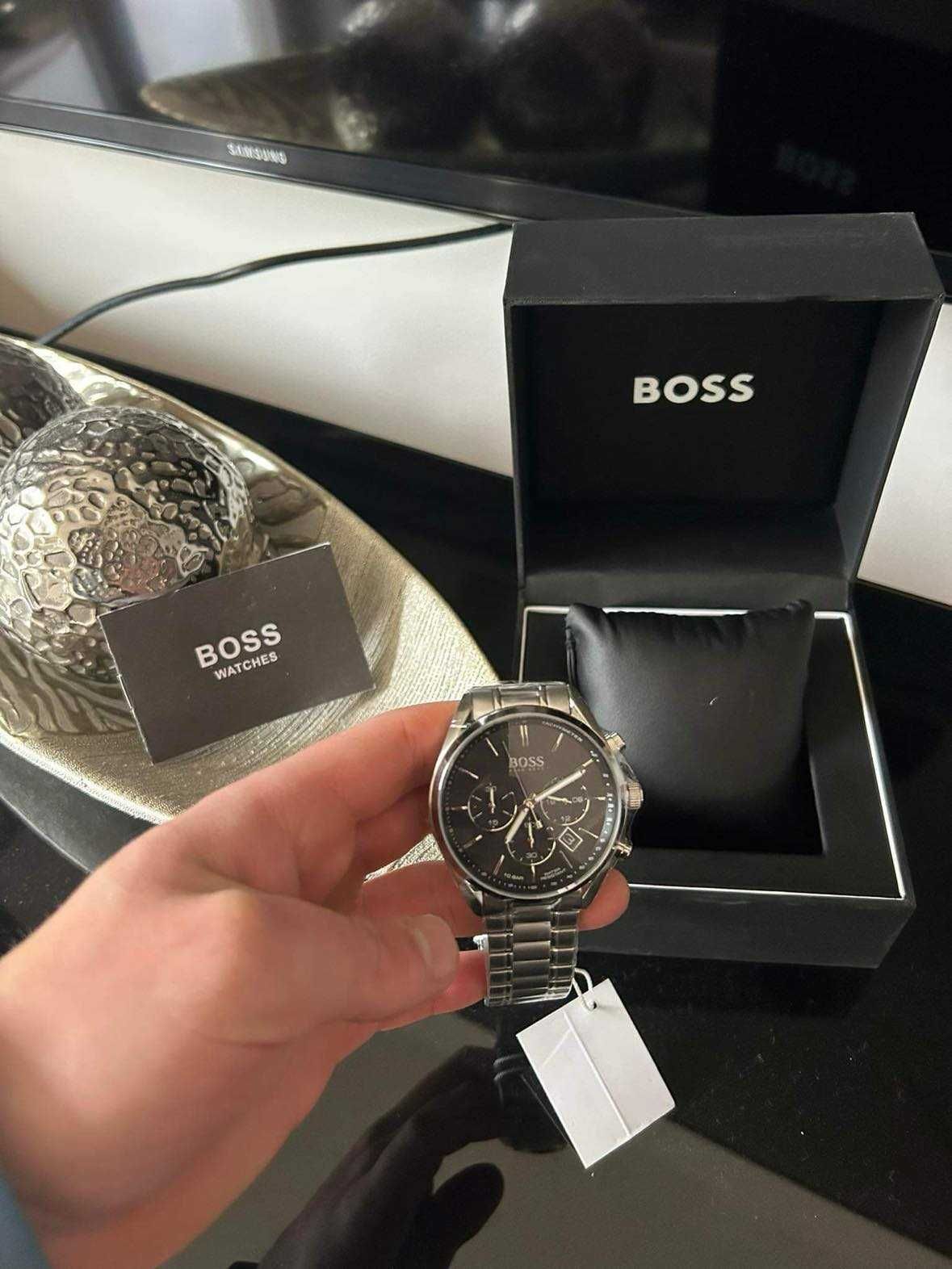 Nowy! Zegarek męski srebrny Hugo Boss Champion
