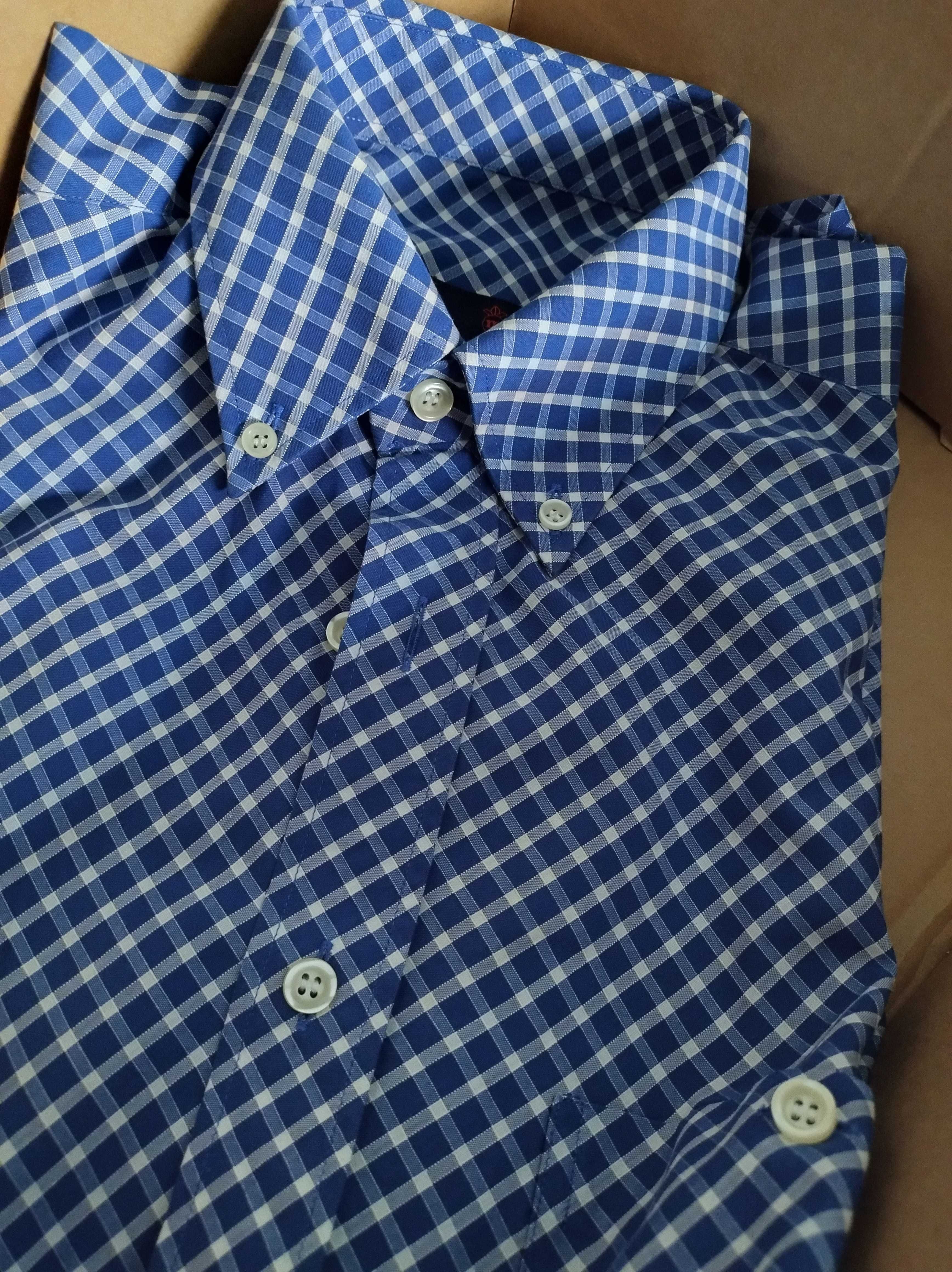 Camisa Mirto Xadrez Azul, tam. M (Original)